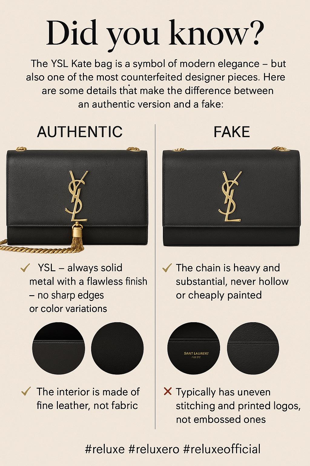 Care e diferenta dintre o geanta originala si una fake